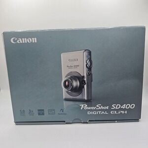 Canon PowerShot Digital ELPH SD400 / Digital IXUS 50 5.0MP Digital Camera -...